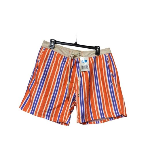 Mr. Swim Men's Swim Trunks with Mesh Lining, Orange, Size 32 - Picture 4 of 7